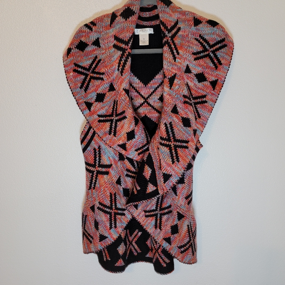 Studio JPR Sleeveless Open Front Cardigan SZ SX